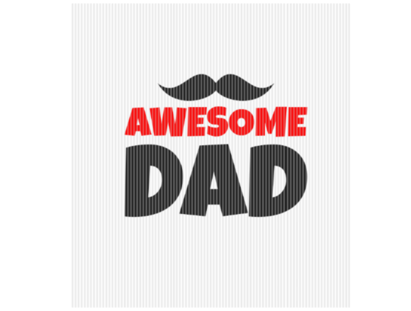 Awesome Dad Mustache Father s Day SVG