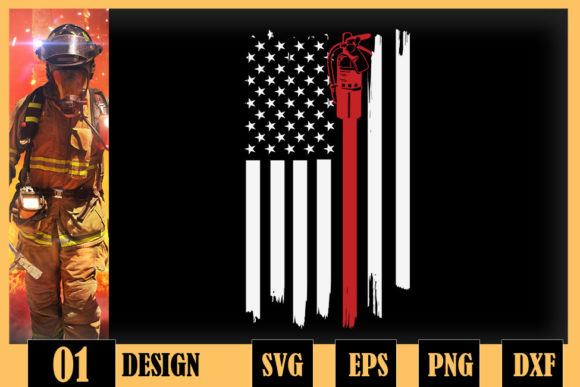 Firefighter Fireman Antique USA Flag Review