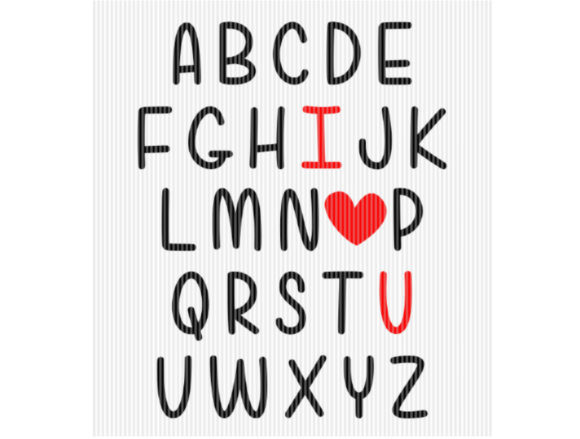I Love You Alphabet Valentine Love Quote