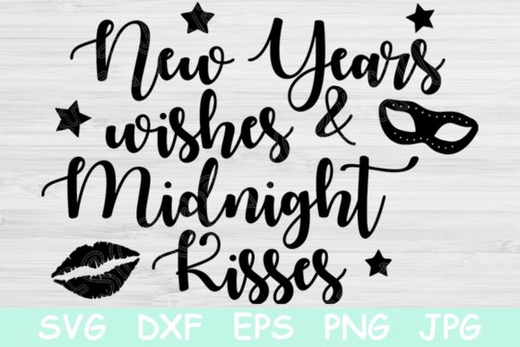 New Years Svg, New Years Wishes Midnight Review