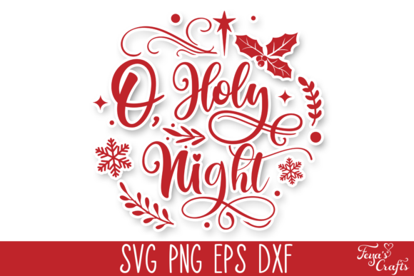 O, Holy Night - Round Christmas Quote